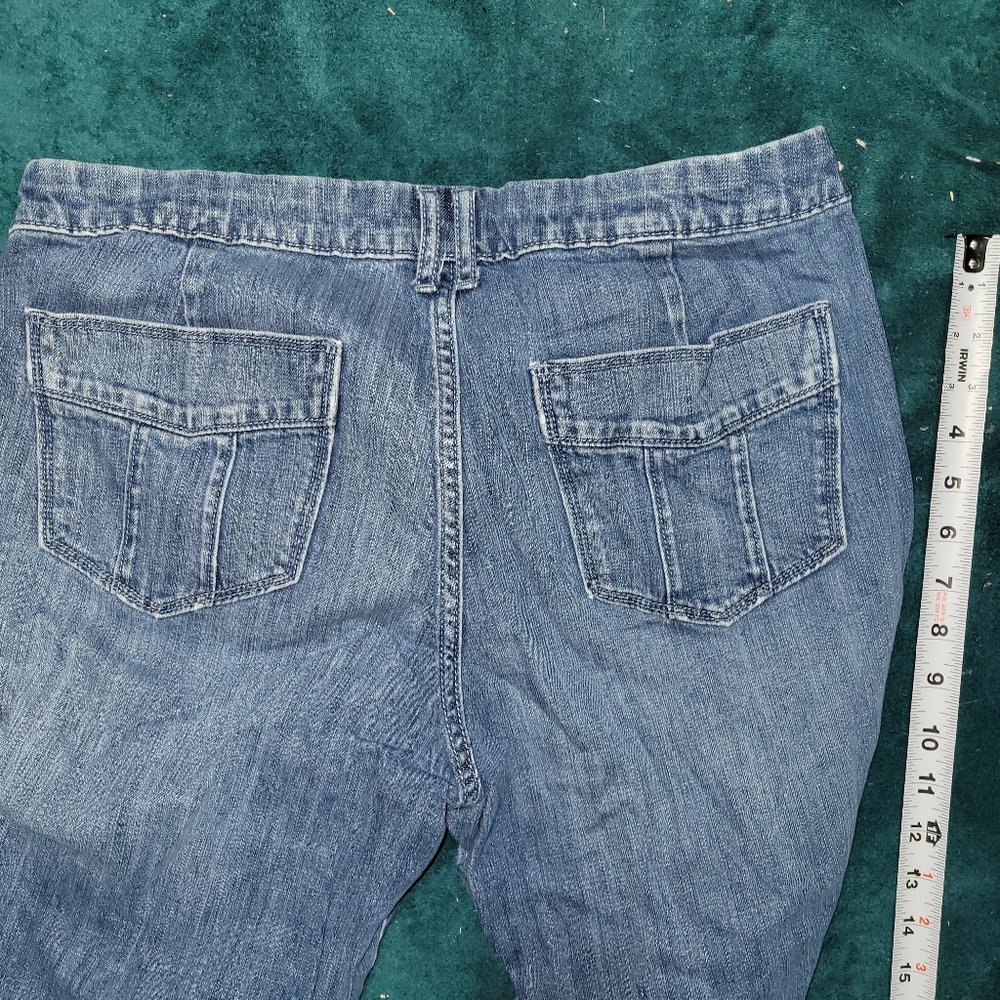 Blue Denim Jeans with Dual Back Pockets